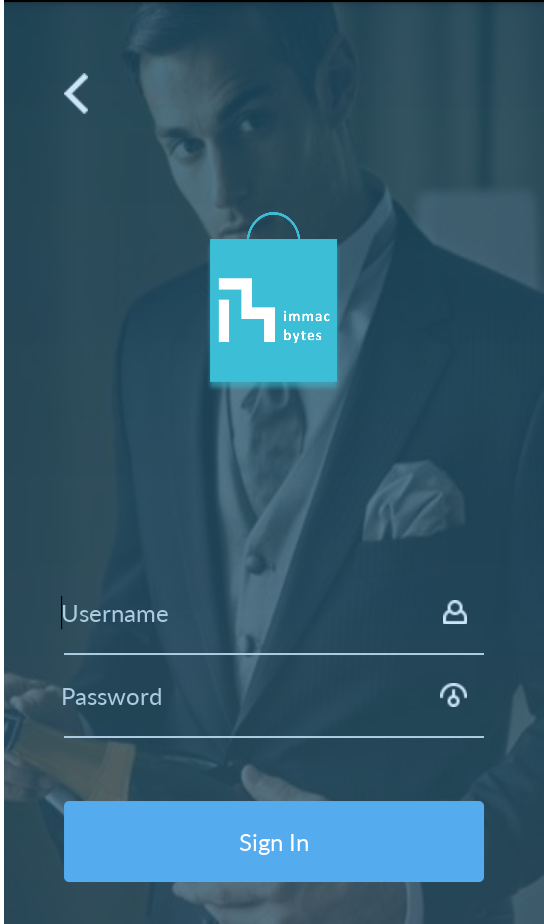 free android login app design template