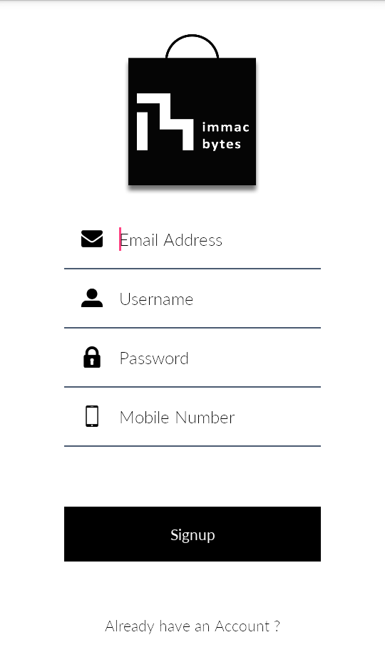 free android login app design template